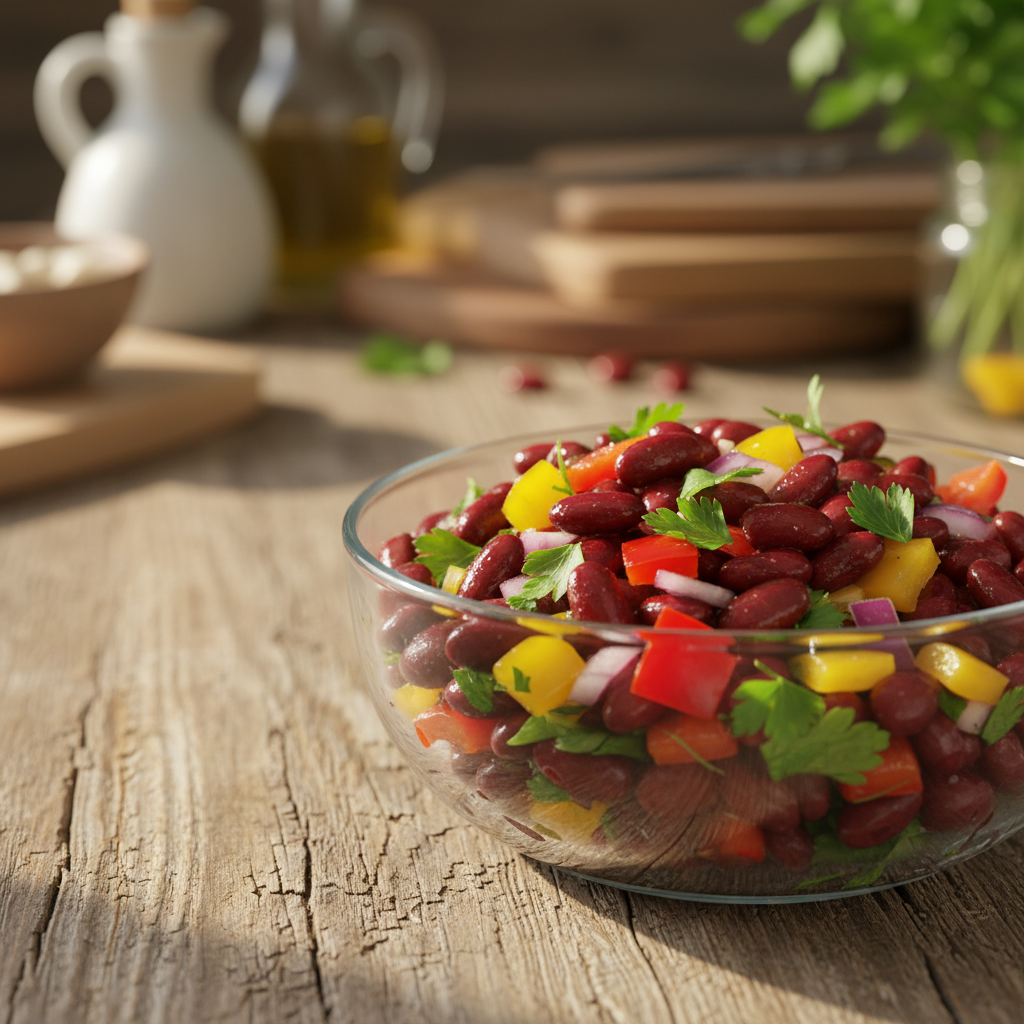 Toitev punase oa salat: kiire ja tervislik retsept